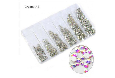 Rhinestones chameleons mix size in strips 1440 pcs