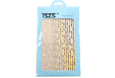 Наклейки гибкая лента лазерное золото