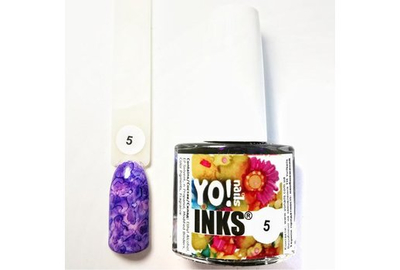 Чернила Yo nails 5 цвет фиолетовый 5 мл
