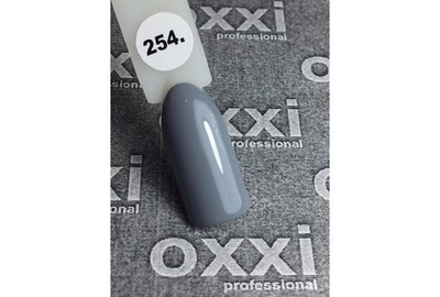 Гель-лак Oxxi № 254 трохи зеленуватий сірий, 10 мл