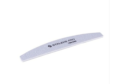 Пилка минеральная для ногтей Staleks PRO 180/240 полумесяц