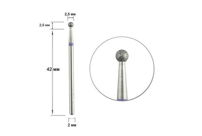 Насадка фреза алмазна DLX 25 B куля