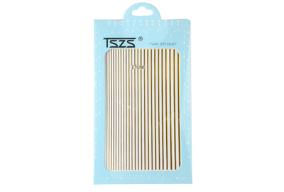 Наклейка гибкая лента золото