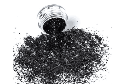 Бите стекло мелкое черное