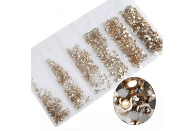 Стразы Lilly beaute микс размер золотые 1000 шт