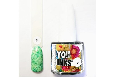 Чернила Yo nails 3 цвет зеленый 5 мл