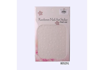 Наклейки для дизайна ногтей F213 белые.