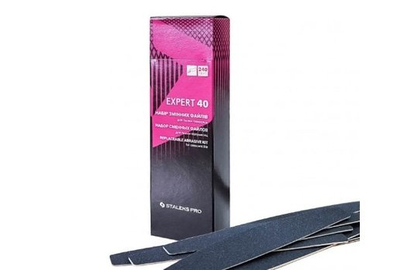 Набор сменных файлов Staleks для пилы полумесяц Белые EXPERT 40 240 грит 30 шт