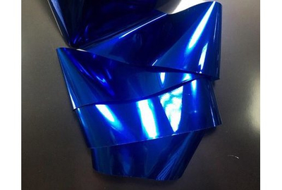 Фольга синяя переводная для литья глянцевая