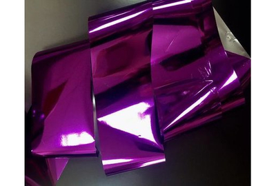 Фольга сиреневая переводная для литья глянцевая.