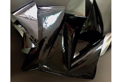 Black craquelure foil
