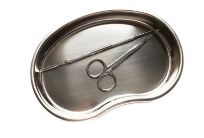 Лоток для інструментів металевий малий 18 см