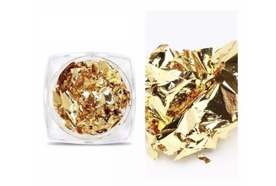 Фольга жатая золото