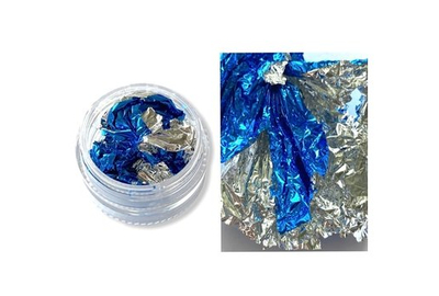 Фольга жата серебряно синяя