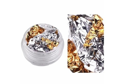 Фольга жата двухсторонняя серебро золото