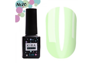 Гель-лак Kira Nails Vitrage №20 салатовый, 6 мл, Цвет: Салатовый