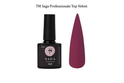 Топ матовый для гель лака SAGA Velvet 8 мл