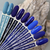 Gel polish Komilfo Deluxe Series No. D128 blue with shimmer, 8 ml, Color: Dark blue, Volume: 8 ml, 4 image