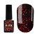 Gel polish Kira Nails Hot Peppers No. 03 burgundy with red shimmer, 6 ml