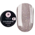 Saga Shimmer base nail base №08, nude gray with shimmer, 15 ml