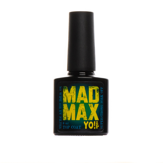 Топ для гель-лака YO nails Mad Max суперустойчивый, без ЛЖ, с УФ фильтрами, 8 мл, Обьем: 8 мл