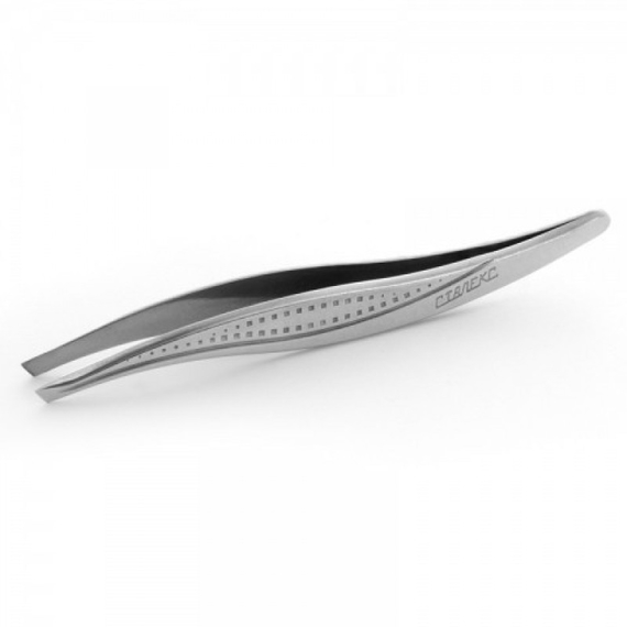Пинцет для бровей Staleks CLASSIC 12 TYPE 3 широкие скошенные кромки