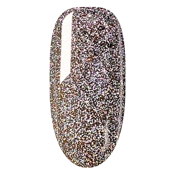 Reflective gel polish DIS Flash #02 beige, 7.5 ml, Color: Beige