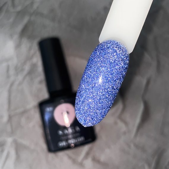 Гель-лак SAGA Fiery №11 светоотражающий, 9 мл, Цвет: Синий, изображение 3