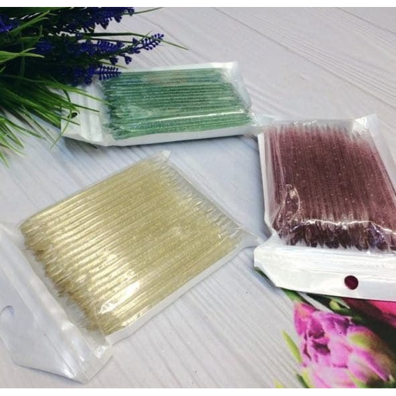 Plastic manicure sticks 10 cm, 100 pcs., 2 image