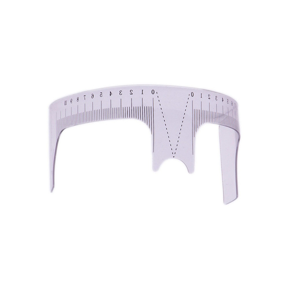 Линейка для бровей, пластиковая