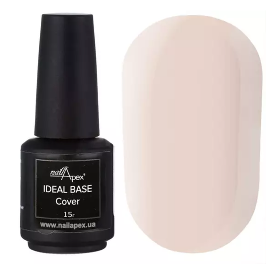База камуфлирующая NailApex IDEAL Base Cover №5 пудровая розовая 15 мл