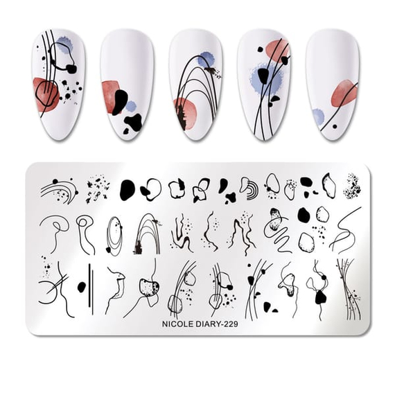 Stamping plate NICOLE DIARY-229
