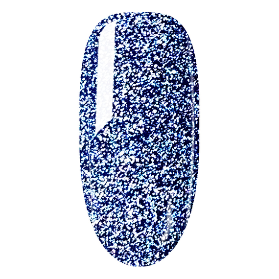 Гель-лак светоотражающий DIS Flash №09 синий, 7,5 мл, Цвет: Синий