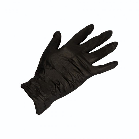 Vinyl gloves Medicom black S 100 pcs