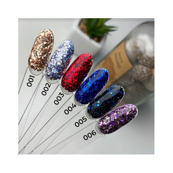 Гель с блестками ART Mermaid Glitter Gel №004, 5 мл, изображение 3