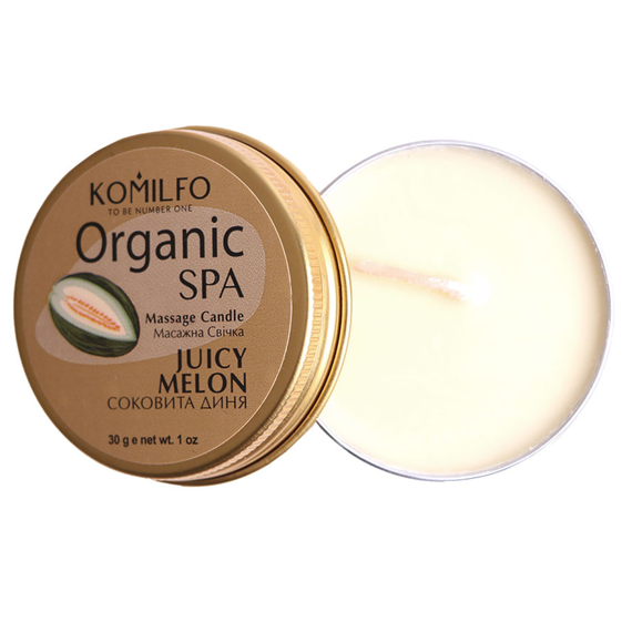 Масажна свічка Komilfo Massage Candle  Juicy Melon 30 г