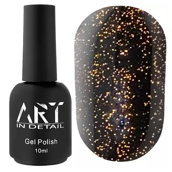 Top for reflective gel polish ART Top Flash Gold, 10 ml