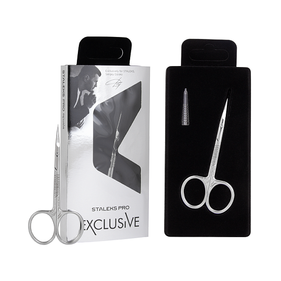Ножницы профессиональные для кутикулы Staleks EXCLUSIVE 23 TYPE 2 магнолия, изображение 6