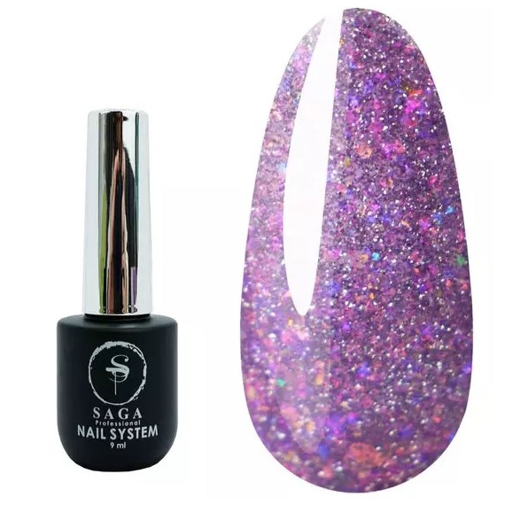 Гель-лак SAGA Fiery №17 светоотражающий, 9 мл
