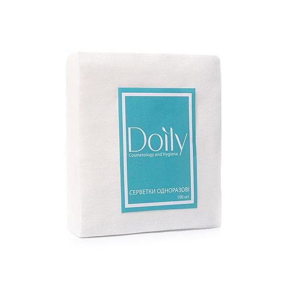 Салфетки в пачке Doily 20x20 см гладь, 100 шт