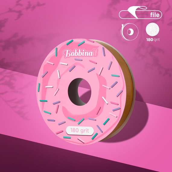 Запасний блок файл стрічки Білий для пластикової котушки Staleks PRO 180 грит 7 м