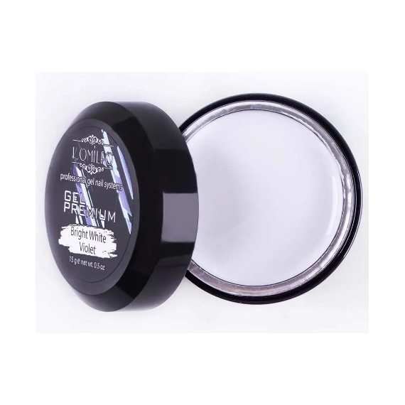 Komilfo Gel Premium Bright White Violet 15 г
