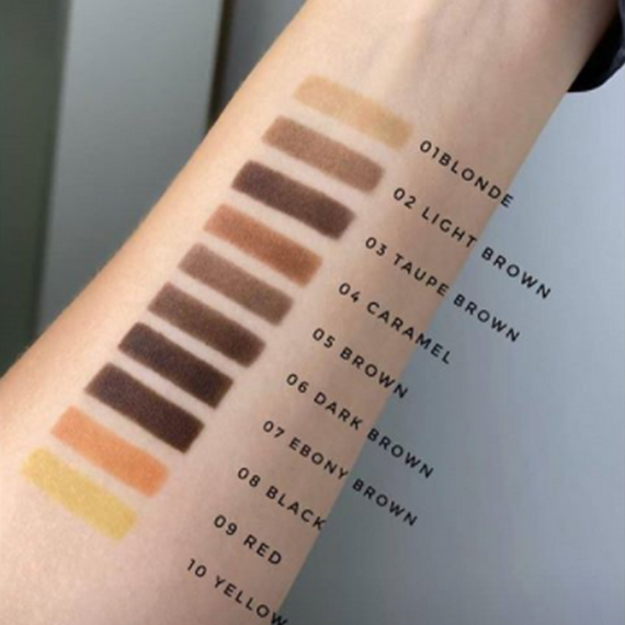 Henna for eyebrows ZOLA 04 caramel brown 10 g, 2 image