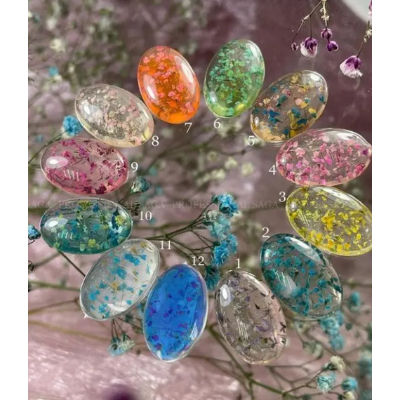 Гель с сушеницами SAGA Flower Gel №5 бежевый микс, 5 г, Цвет: Бежевый, изображение 3