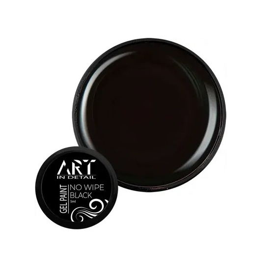 Гель краска ART Gel Paint No Wipe Black черная без ЛЖ, 5 г