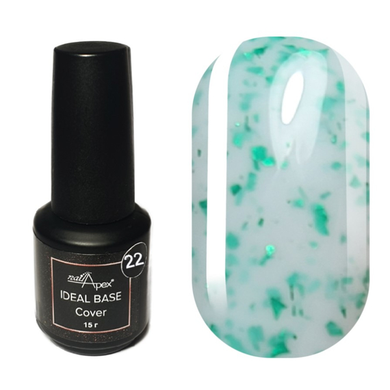 База камуфлююча NailApex IDEAL Base Potal №22 лаймовий мохіто, 15 мл