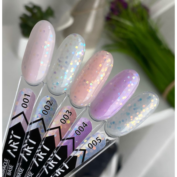 База ART Miracle Base №001, ніжно-рожева з шестигранниками, 10 мл, зображення 2