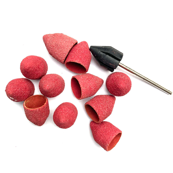 Набор для педикюра основа D13 + 10 колпачков 80 грит