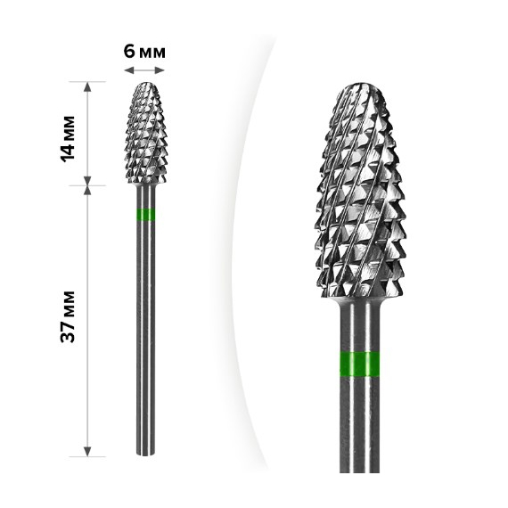 Насадка фреза твердосплавна D 60 G кукурудза опукла 126