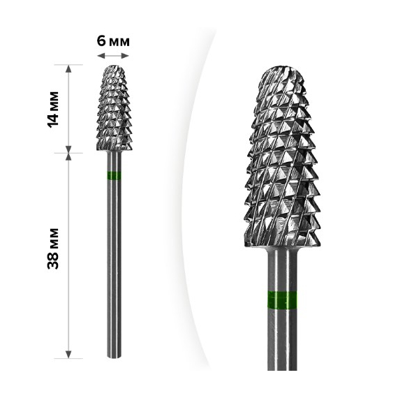 Насадка фреза твердосплавна D 50 G кукурудза загострена 122